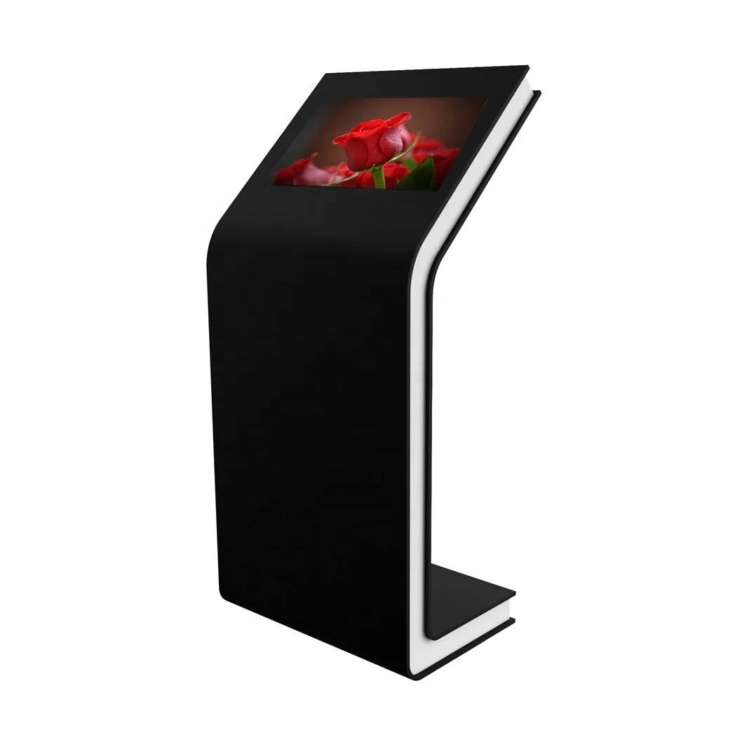 Hot selling-27 inch Interactive LCD display Touch Screen L shaped kiosk information kiosk with free software touch screen kiosk