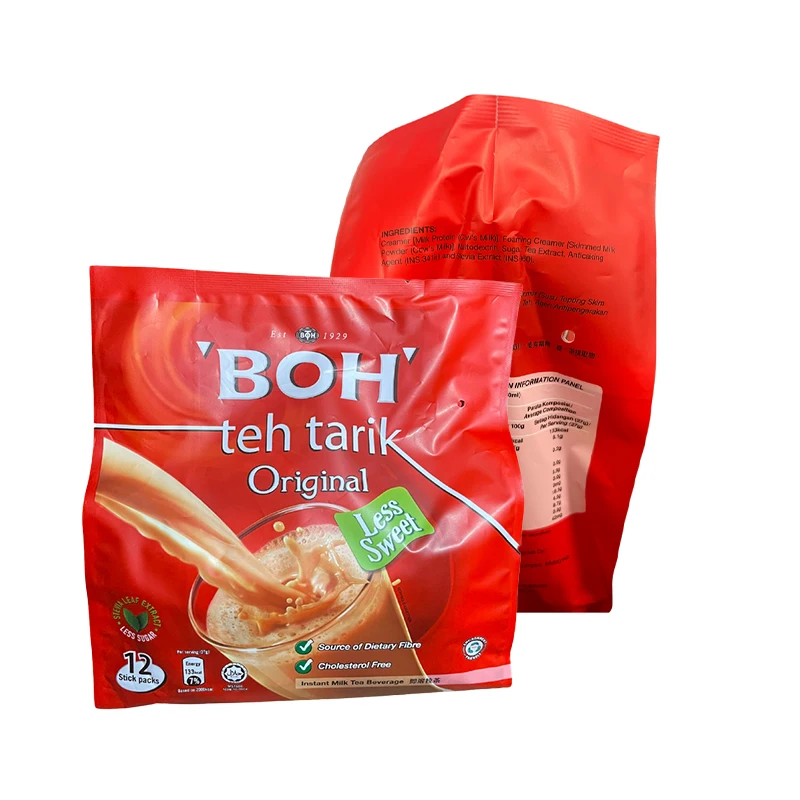 Highest Quality Traditionally Instant BOH Original Teh Tarik Less Sweet 27g with Source of Dietary Fibre