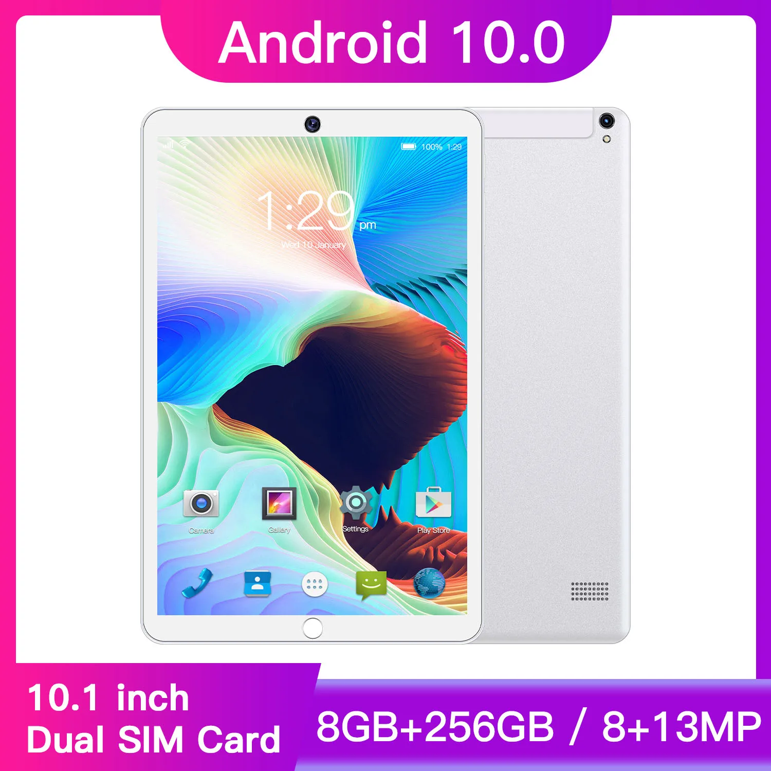 8 ГБ + 256 ГБ Wi-Fi + 4G двойной ОС Windows Android 10,0 планшетный ПК портативный 10,1 дюймов промышленный игровой планшет ПК