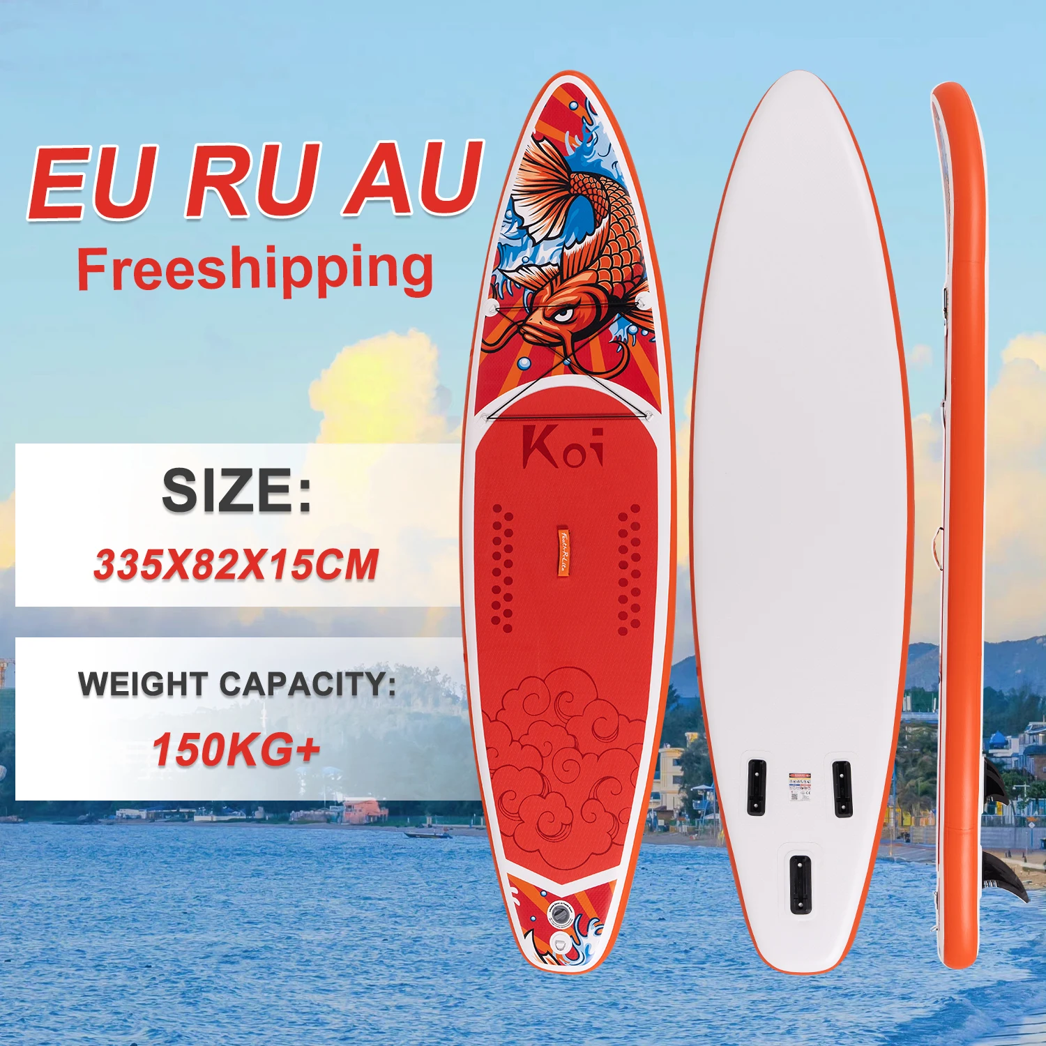 Fly Eagle Factory Direct Good Price Durable Inflatable Stand-Up Paddle Board for Surfing Fishing High Quality Inflatable SUP
