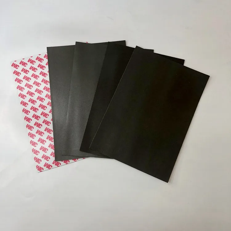 Strong rubber ndfeb magnet sheet with  adhesive magnetic strip with 3M or Nitto