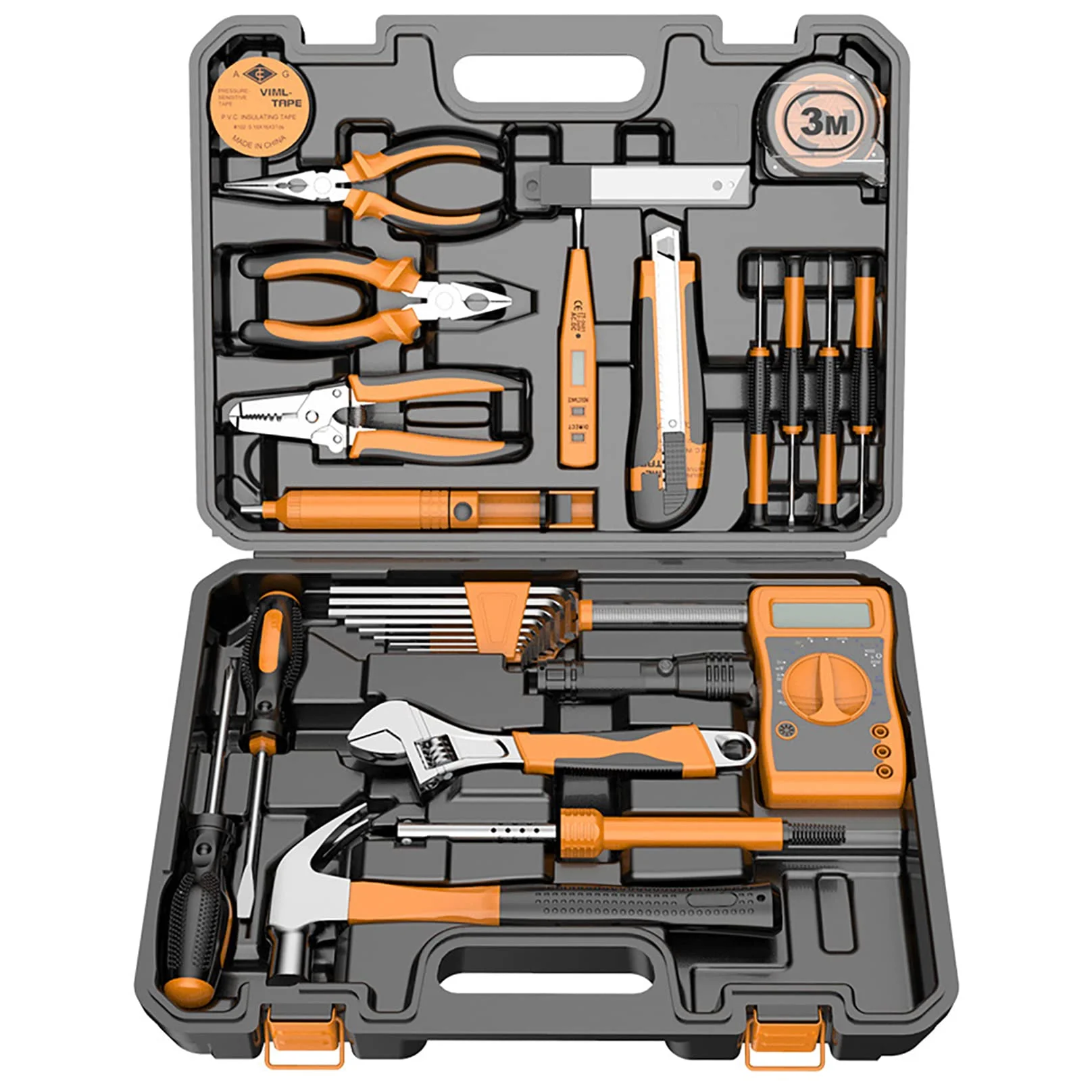 High Quality Plastic Box Storage Home Use General Household Maintenance Hand Tool Kit