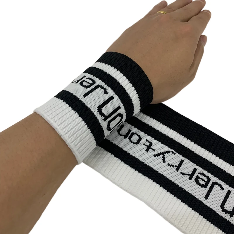 
Customized new clothing accessories ribbed fabric weft knitted ribbed collar striped hoodie hem cuff fabric 