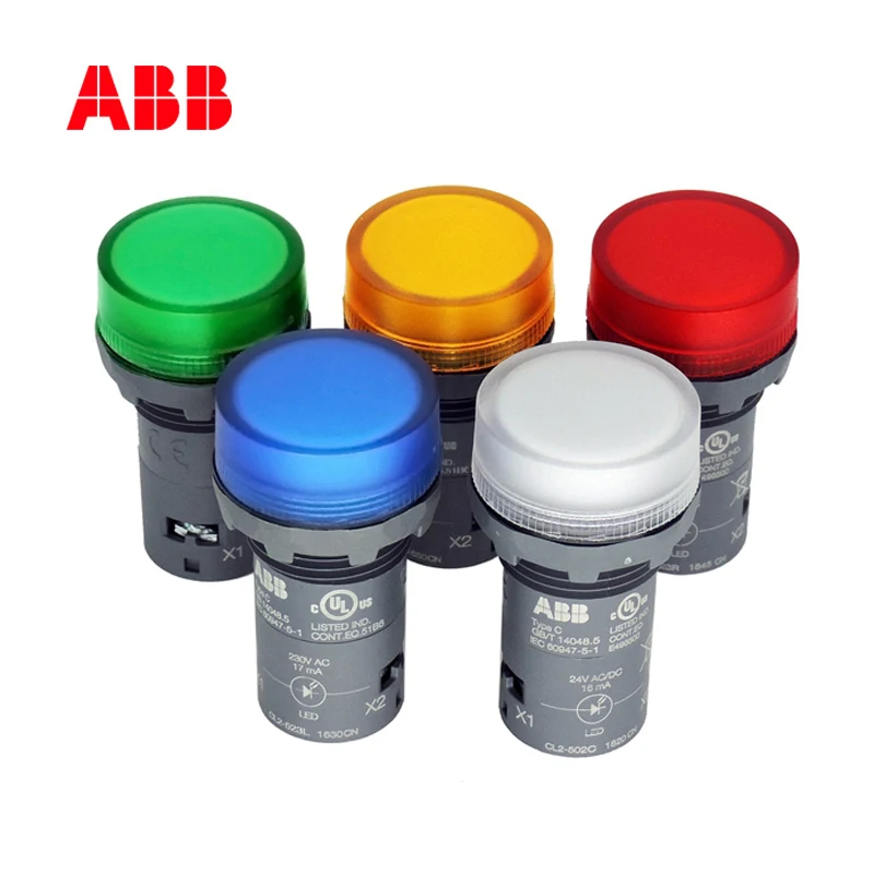 ABB-желтый свет 24VAC/DC 1SFA619403H5023 CL2-502Y компактная светодиодная сигнальная лампочка