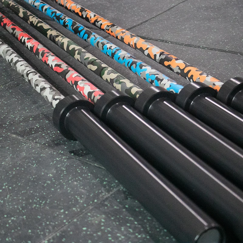Leadman 25kg 45lb 220cm 7 fit hard chrome barbell bar 7 foot bar customized color camo barbell bar