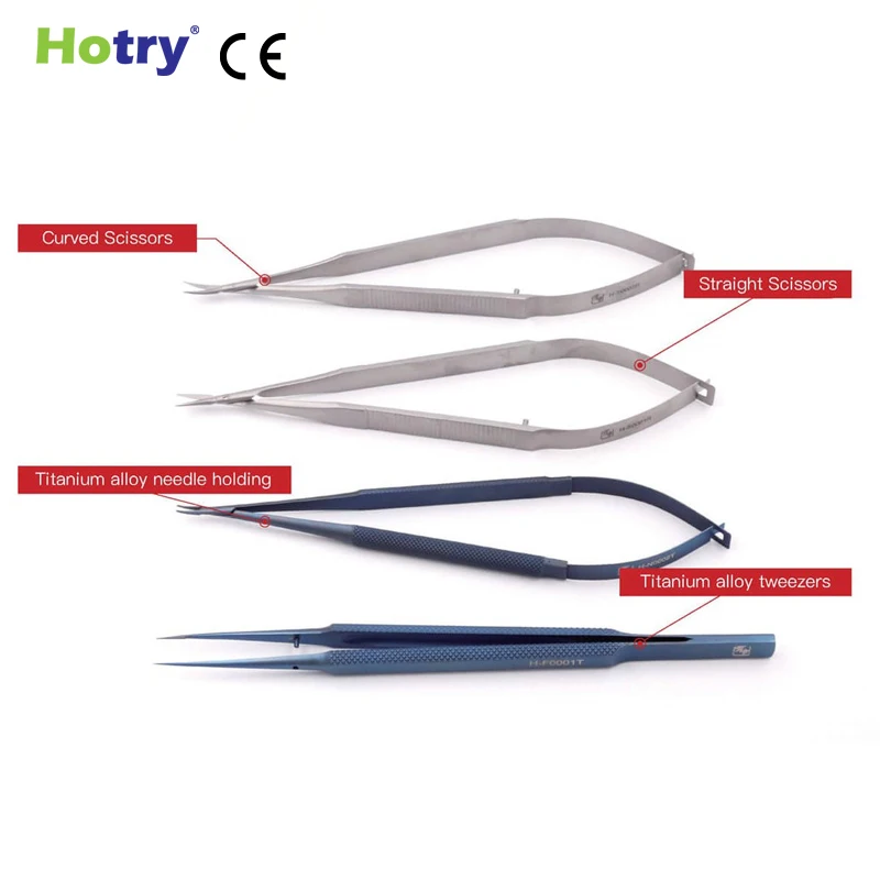 
Micro anastomotic instrument set Four-piece Anastomosis Instruments 