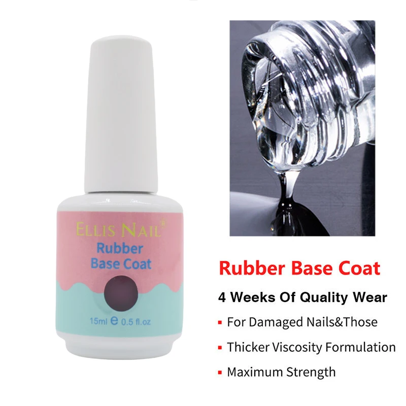Free Sample Rubber Base Gel Polish Soak Off gel nail polish private label Customs logo Base Color Coat for nails