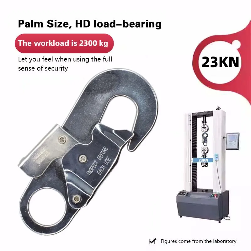 JENSAN Custom 23KN Metal Double Action Stamped Snap Hook For Fall Protection
