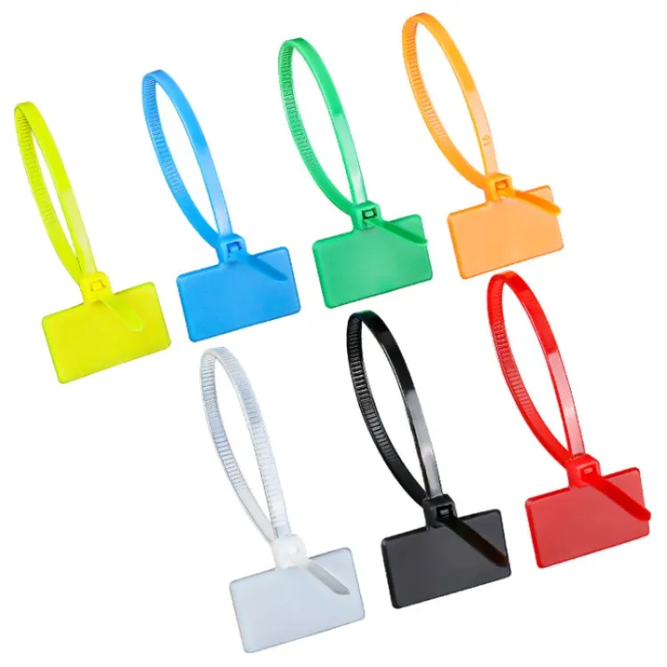 8*25mm Self-locking Marker Nylon Cable Ties Zip Tie Cable Tie Sticker Black Wire