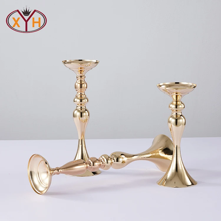 Xinyuanxing оптовая цена праздничное украшение для свадьбы стола Золотая железная металлическая ваза