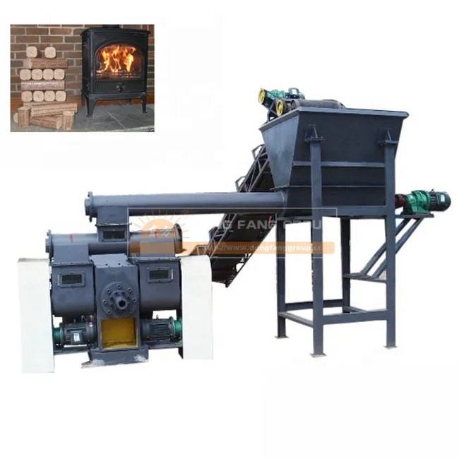 Sawdust wood waste biomass briquette machine