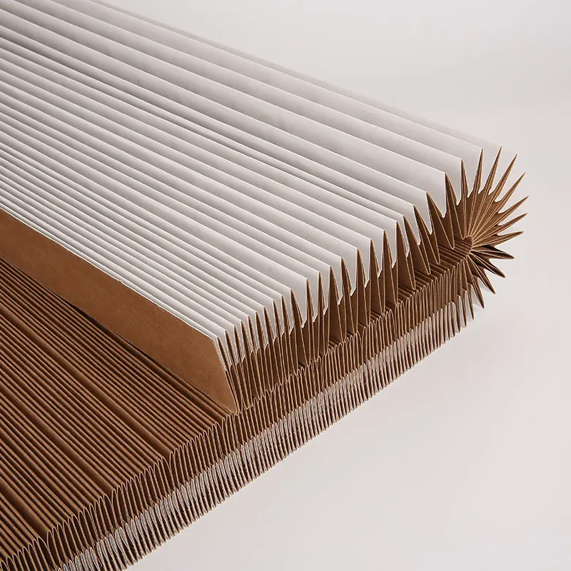 V-Type Kraft Pleated Filter Paper for car painting Booth Paint Stop Spray Booth  Pleated Paper Filter