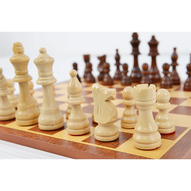 2.5' High Quality Wooden Chess Set Board Economical and High Quality Chess Game Board