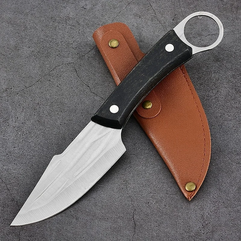 Hand Forged Knife Stainless Steel Boning Butcher Knife Meat Cleaver Household Outdoor Camping Butcher Knife