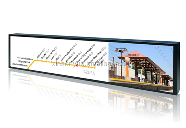 19 inch Commercial Lcd Digital Shelf Strip Advertising Display Screen