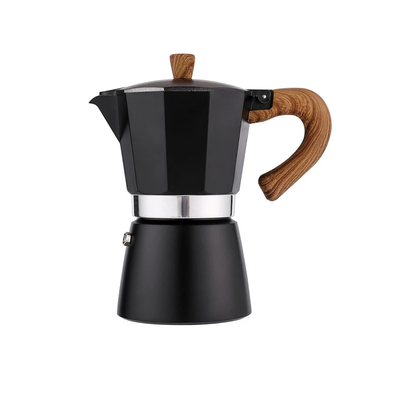 Low Price Simple Italian Espresso Coffee Maker Classical Stainless Steel Moka Pot