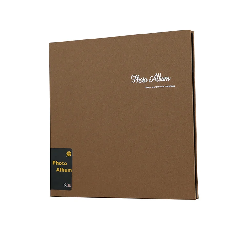 Wholesale plain transparent pvc sheet 12x18 scrapbook style vintage leather paste photo album