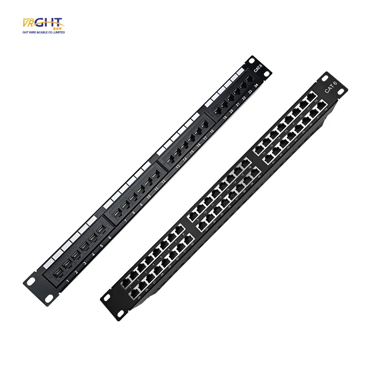1u 24 порта патч-панель 19 дюймов сетевой кабель Патч-панель