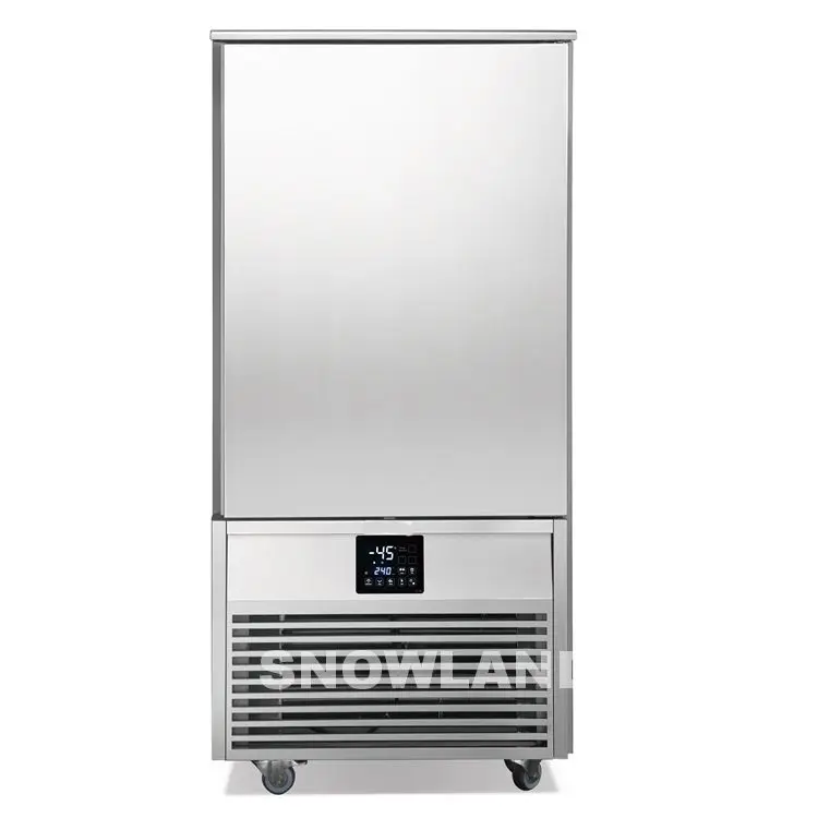 10 Trays Stainless Steel -40 Temp Blast Chiller Freezer Commercial Shock Freezer for Restaurant