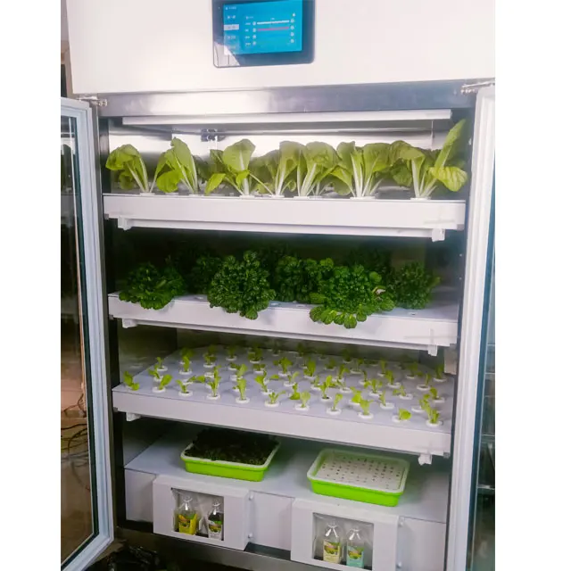 Factory Direct Supply Double Door Indoor Aeroponic Cabinet Growing System width Automatic Nutrient Balance