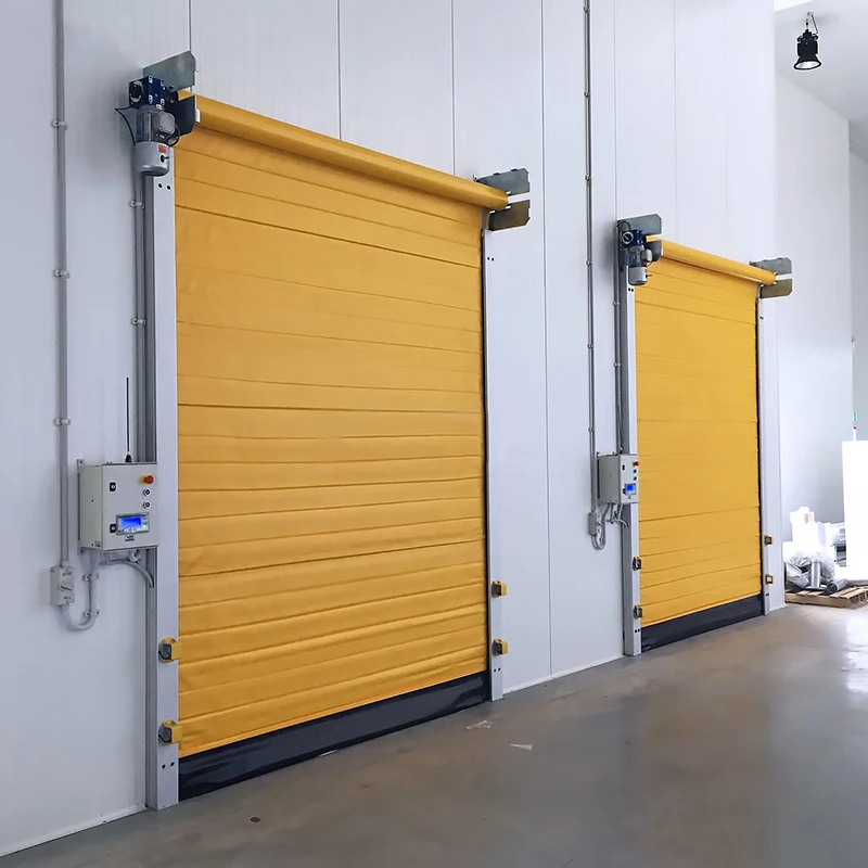 Modern design industrial automatic safety high speed single layer PVC zipper cold room automatic repair Fast door