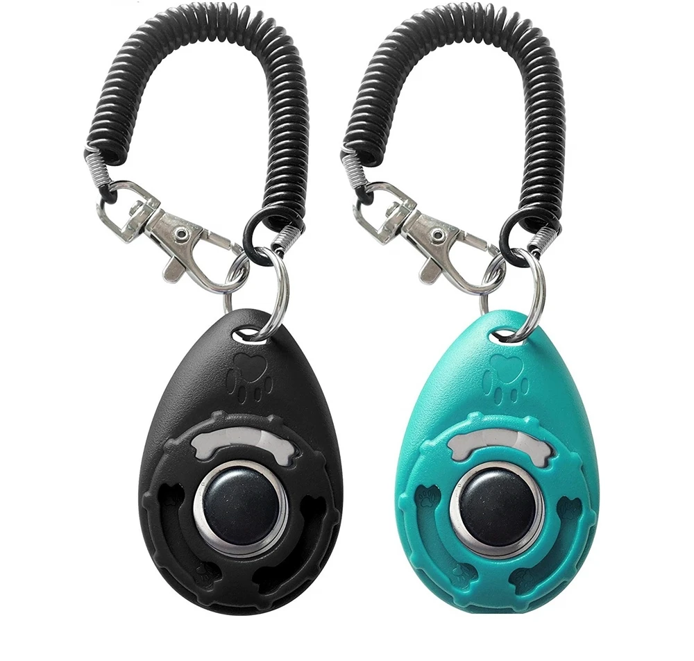 Dog Training Clicker Colorful Portable Pet Dog Training Clicker with Wrist Strap