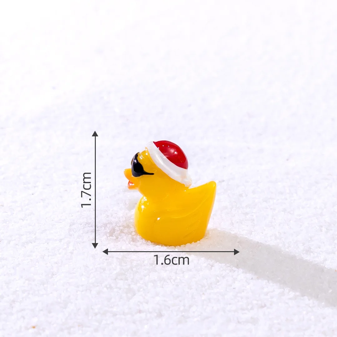 New landscape fine flash luminous Christmas Yellow duck DIY decorative accessories mini ornaments