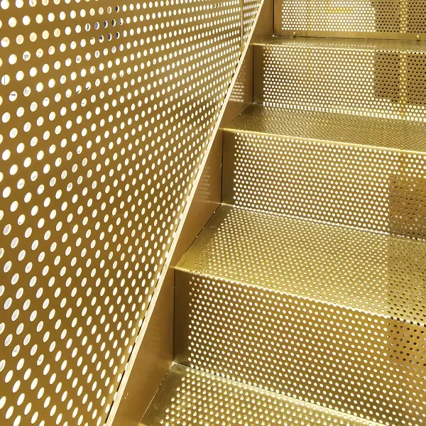 China Supplier Laser Cutting Metal Panels Decorative Metal Sheet Round Hole Brass Round Holeperforated Sheet Metal