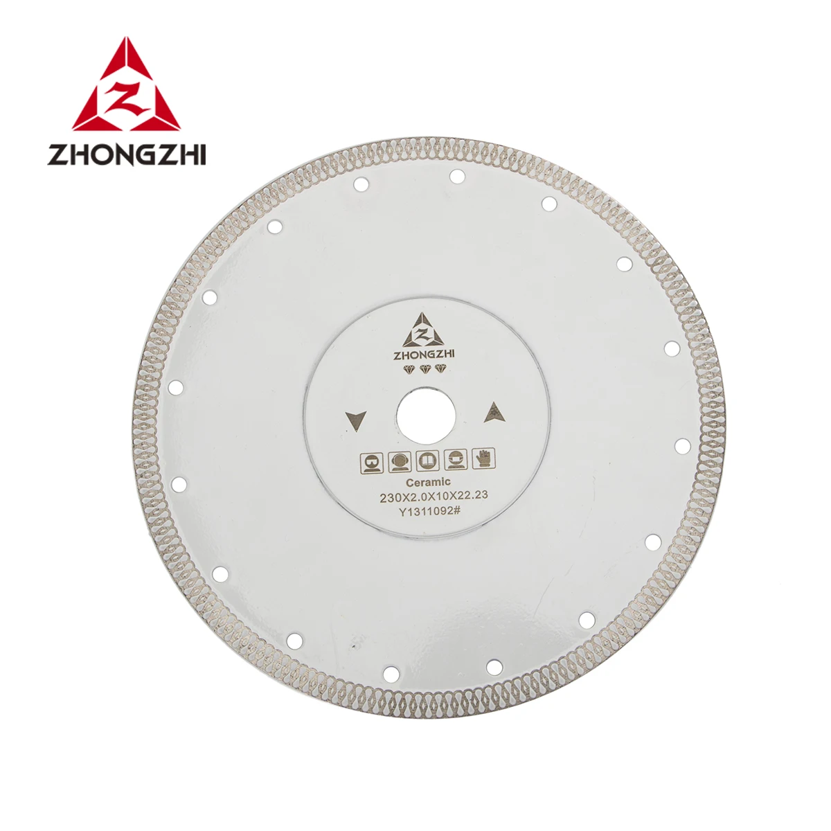 Manufacture Hot-Pressed Sintered  Diamond Saw Blade Cutting Ceramic Cutting Disc