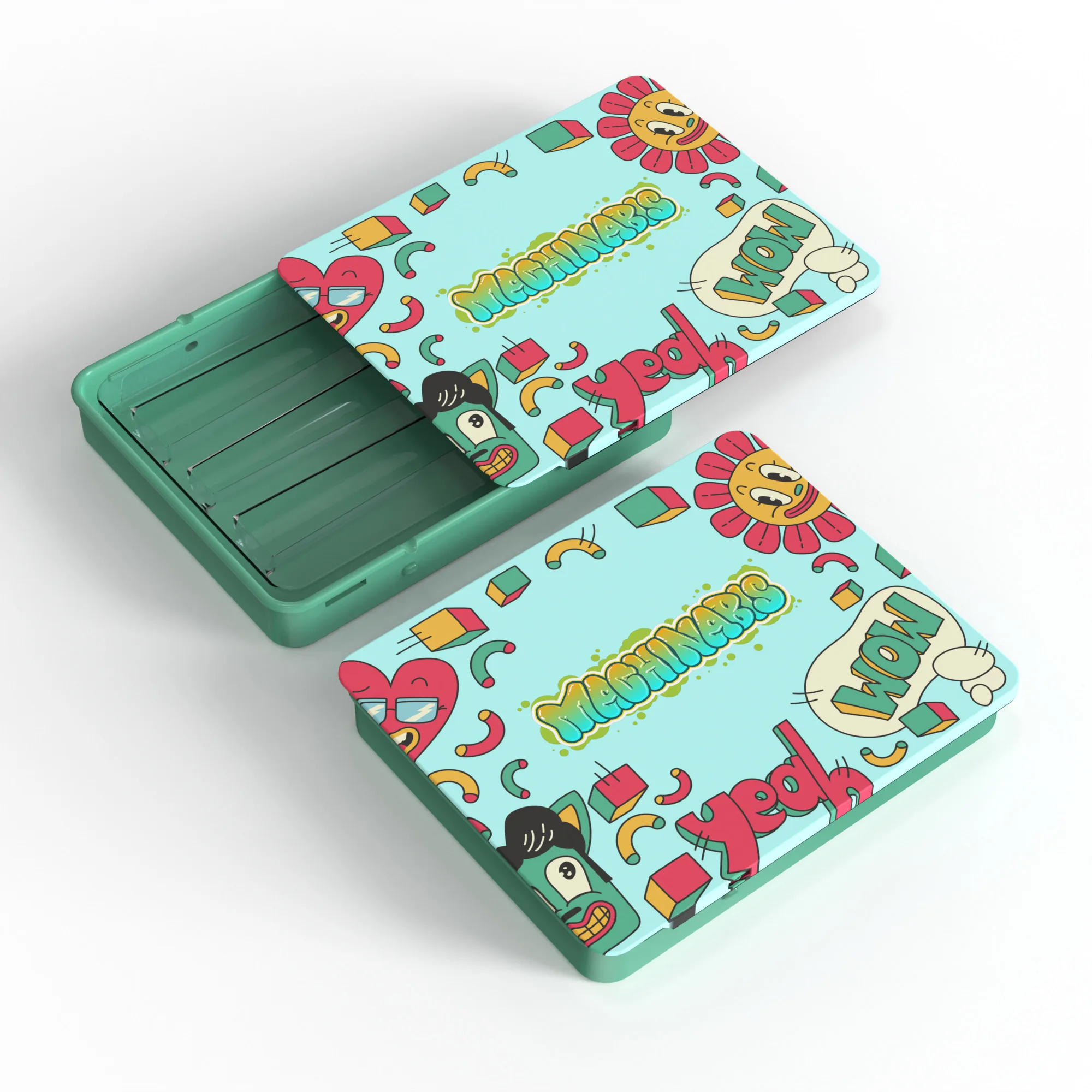 High Quality Rectangle Metal Candy Flower 0.7OZ 0.9OZ Small Can  with Plastic CR Button