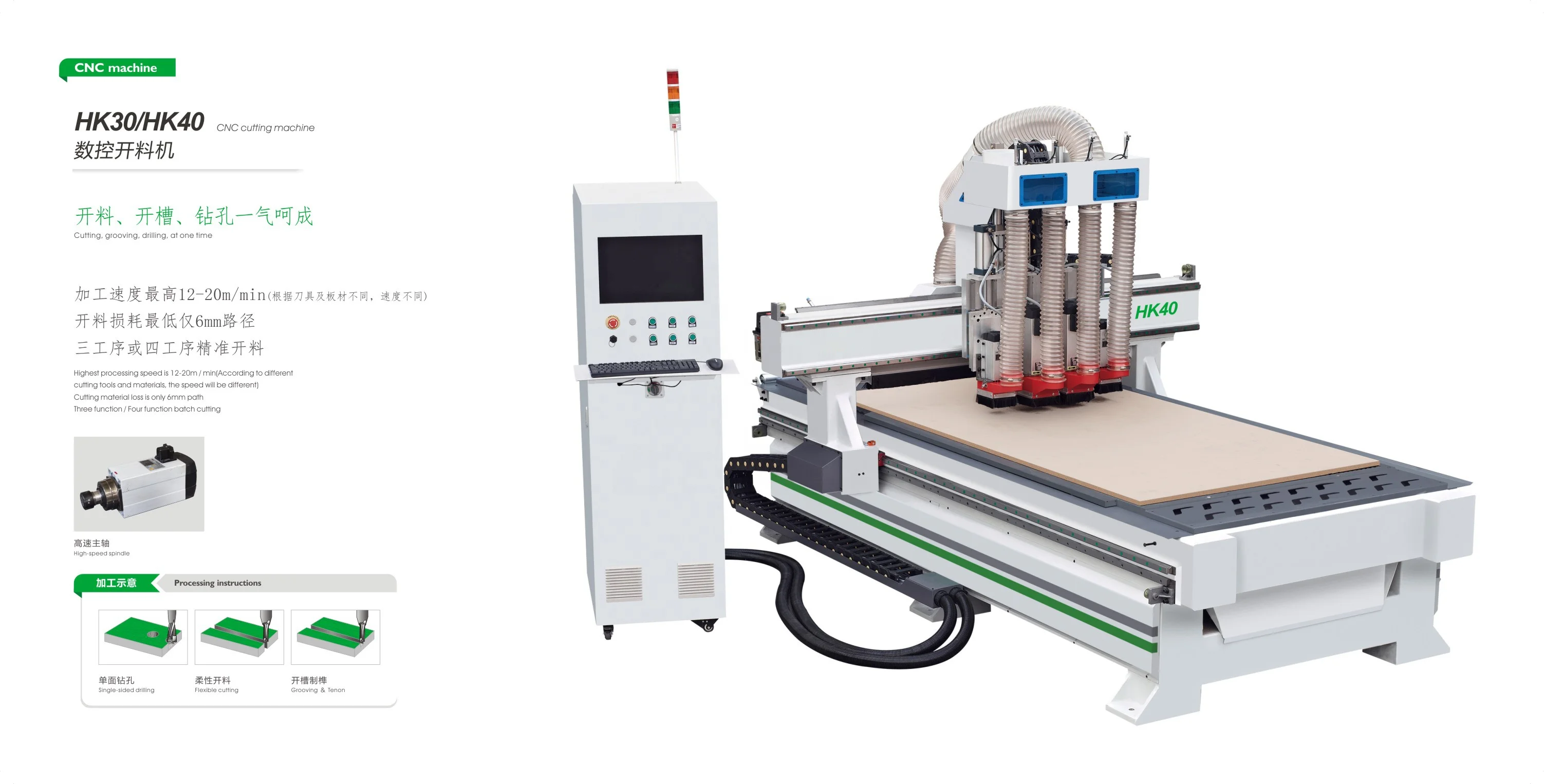 HK40 CNC Router CNC Cutting Machine CNC Machining Center