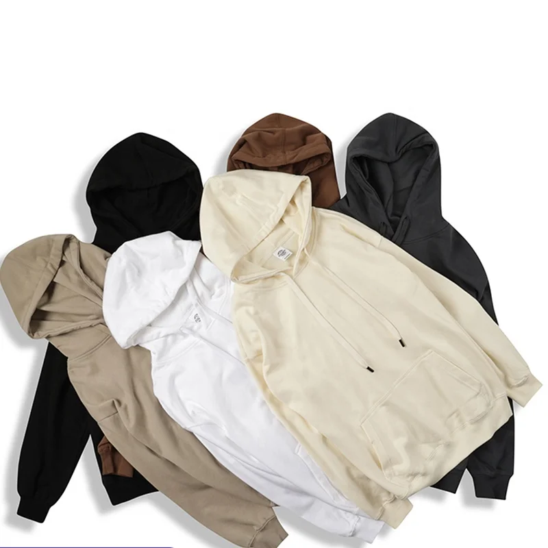 Custom Logo USA Size Unisex Cotton Men Oversized Polyester Sublimation Sweatshirt Blank Hoodies for Sublimation Printing