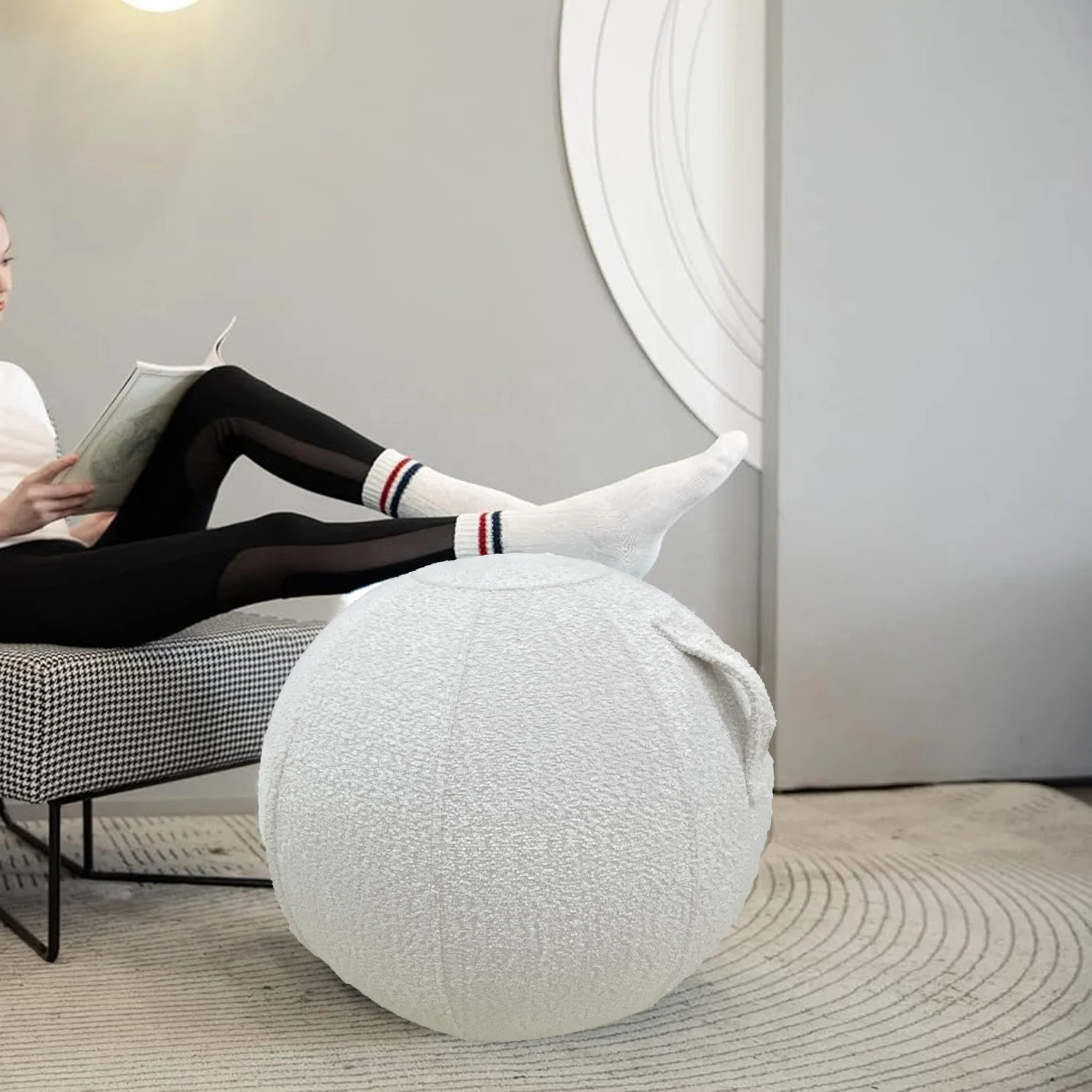 New Style Office Home Pilates Exercise Yoga Sitting Ball Chair with Comfortable Fabric