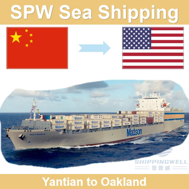 Fast FCL Sea Freight Forwarder DDP from Yantian Shenzhen China to Oakland USA with Customs Clearance and Door to Door Services