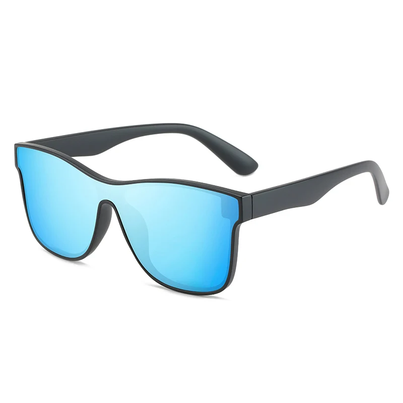 Ready stock trendy one-piece lens women shades high quality polarized sunglasses custom logo
