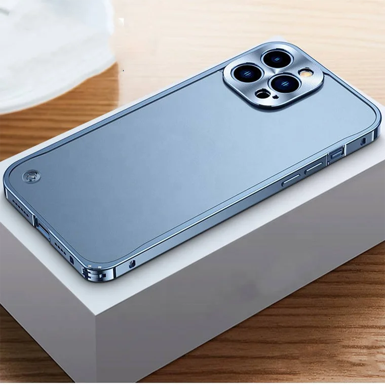 luxury Aluminum Alloy Metal Phone Case for iPhone 14 Pro Max 13 Pro Bumper Metal Frame  case