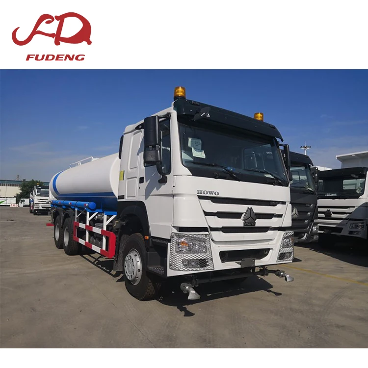 Water Truck second hand HOWO 4x2 6x4 20cbm Used Water 10wheels tanker Truck For Sale