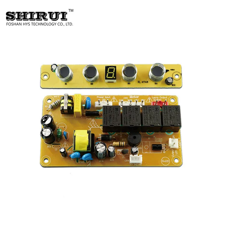 Запчасти для бытовой техники, 3-4 скорости, светодиодное освещение, цифровой переключатель капота