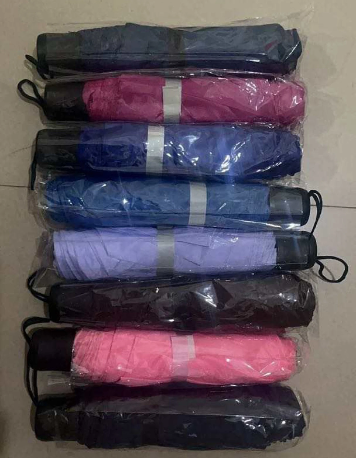 FMU001 High Quality Wholesale Promotional Cheap Custom Logo Print 3 Folding Umbrella Light Weight China Made Umbrella