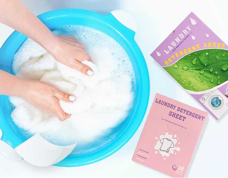 Laundry Detergent Sheets Instead Of Laundry Washing Powder Soft Cleaning Products