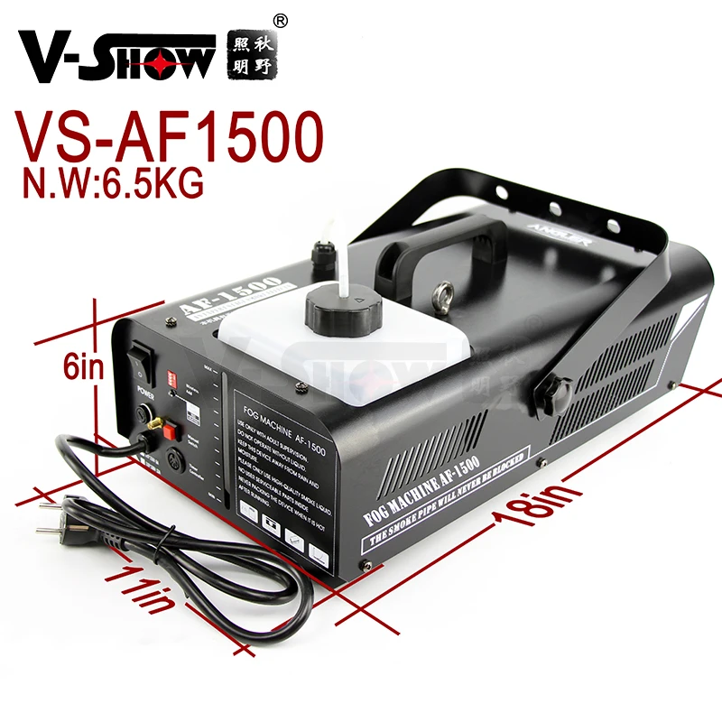 VSHOW AF1500 High power 1500w heater fogging machine chemical fog machine smoke for party