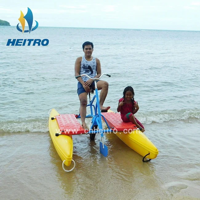 HEITRO Factory Price Two Seats Water Bike Water Park Aquatic Bikes