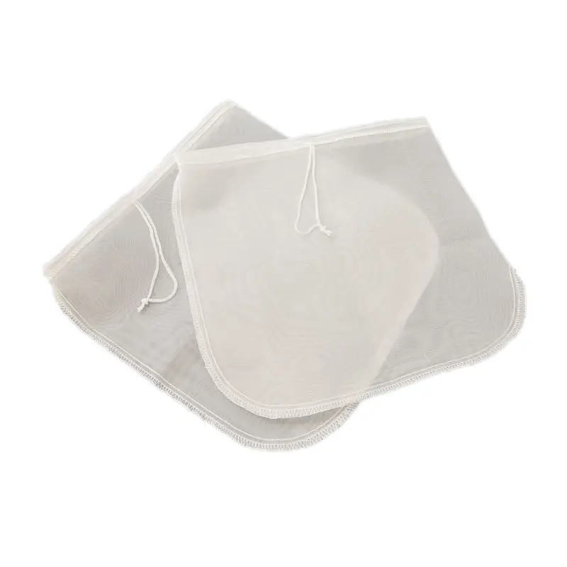 80um 100um 200um nut milk bag fine mesh nylon filter strainer bag