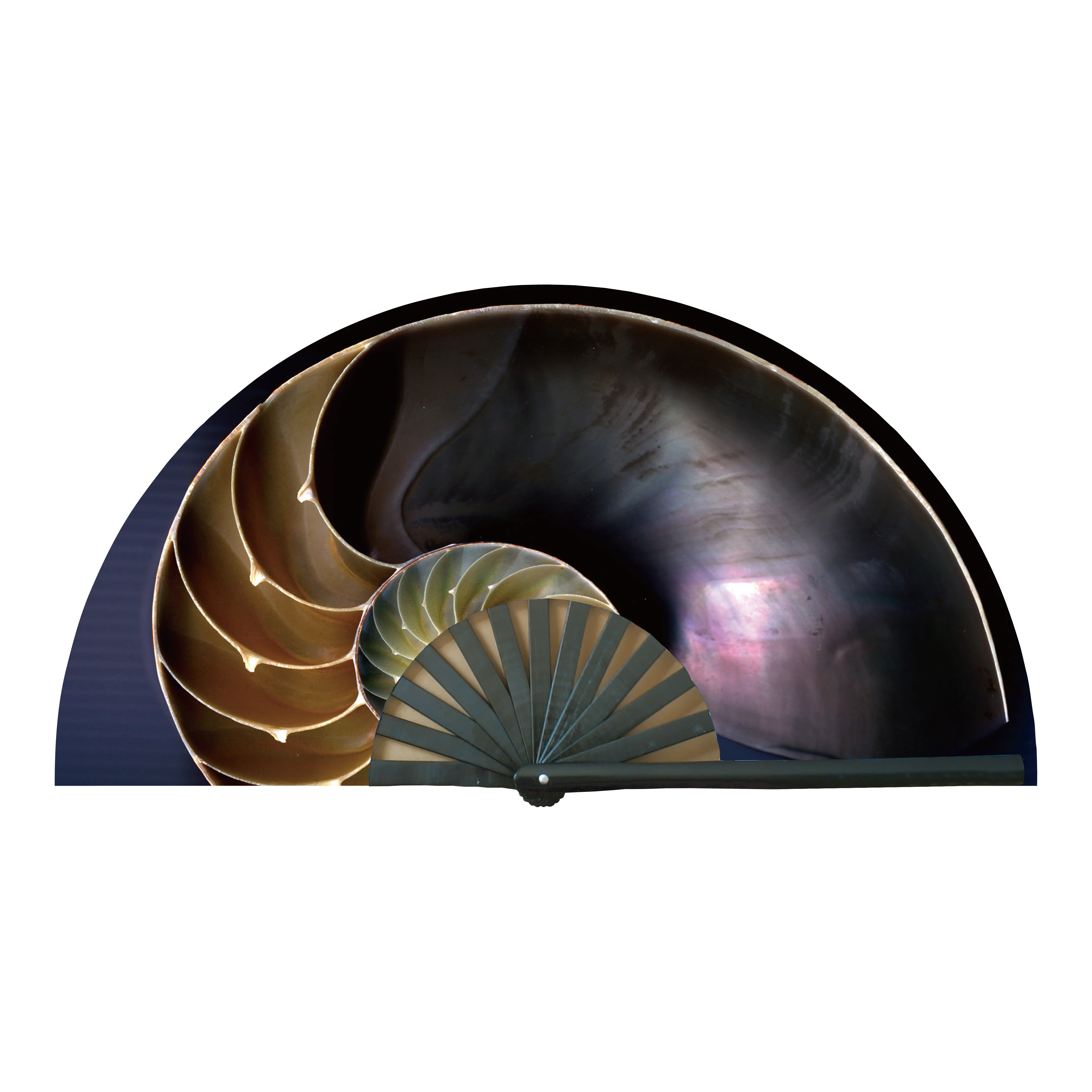 Рекламный большой вентилятор из нейлоновой ткани, ручные складные вентиляторы для рекламы