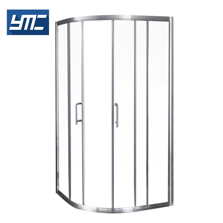 Wholesale Price Sliding Shower Enclosure Bathroom Cabin with Frame Guangdong Shower Room Modern Sector Arc Polished 3 Years YMC