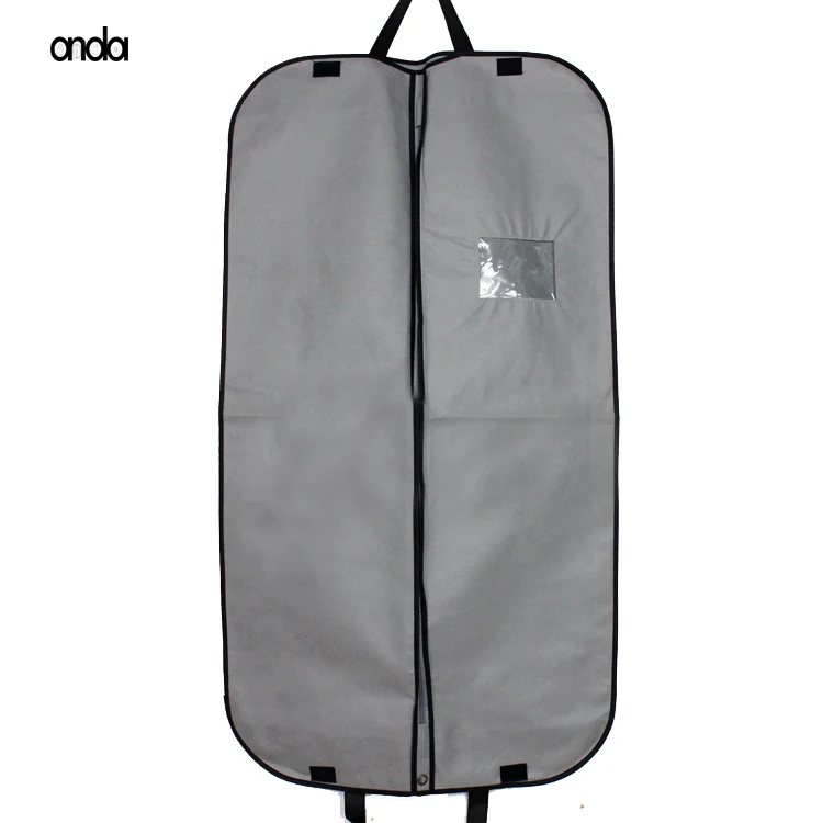 Long wedding dress packaging bag custom dust covers suit garment dress bags with zipper