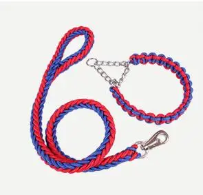 Braided nylon rope dog leash,  8 strands dog rope