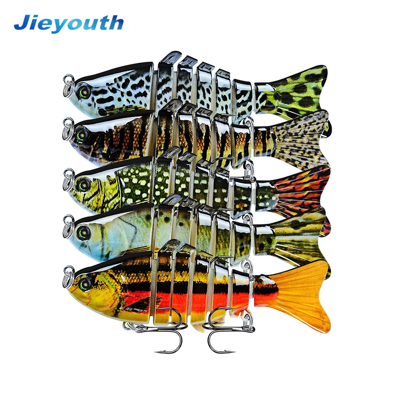 Factory Multi Jointed Segmented Swimbait Molds Hard Plastic Highly Realistic Lifelike Hard Bait Trout Perch Fishing Lures