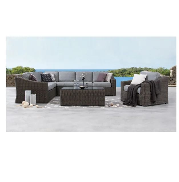 Green synthetic rattan target outdoor patio furniture