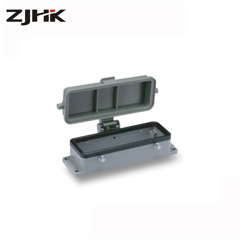 Haoke H24B Bulkhead Mounting Double Buckle Heavy Duty Cable Connectors for Welding Machine